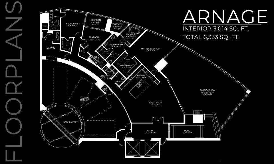 Pre-construction Bentley Residences with floor plan